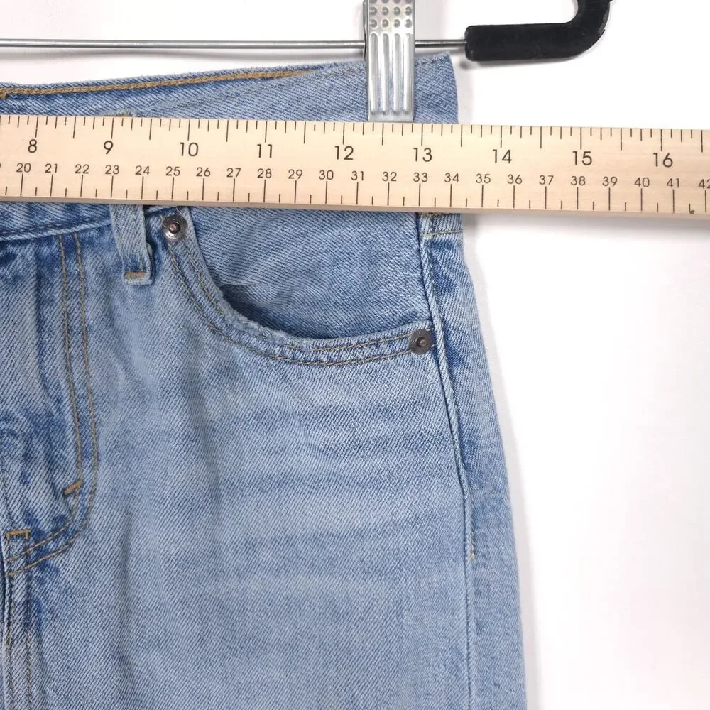 LEVIS PREMIUM Womens Denim Skirt Maxi W23 100% Cotton Casual A7512-0000 Big E